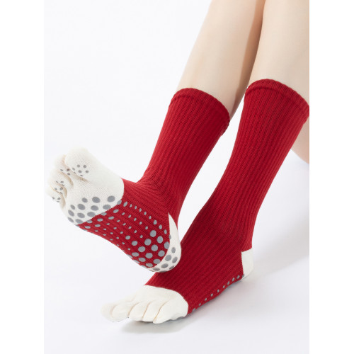 瑜珈襪子防滑專業女五指襪普拉提襪子運動地板襪成人瑜珈防滑襪 瑜珈襪子防滑專業女五指襪普拉提襪子運動地板襪成人瑜珈防滑襪