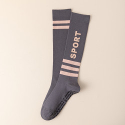 2025新款瑜珈襪女小腿襪防滑矽膠健身普拉提襪跑步專業運動長襪子