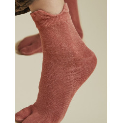 山下的家植物染棉麻瑜珈襪子分趾襪日常運動襪吸汗透氣男女通用