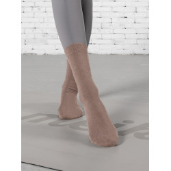 MEIKAN美看專業防滑襪中筒襪地板襪運動風棉襪女長襪瑜珈襪子3雙