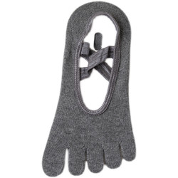 瑜珈襪子專業瑜珈襪五指夏防滑點膠室內專用棉質交叉綁帶普拉提襪