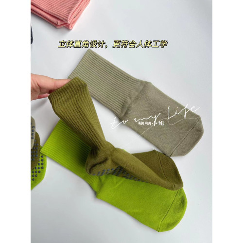 2023新品專業四季皆可室內地板防滑瑜珈襪短襪純色日常可穿純棉襪 2023新品專業四季皆可室內地板防滑瑜珈襪短襪純色日常可穿純棉襪