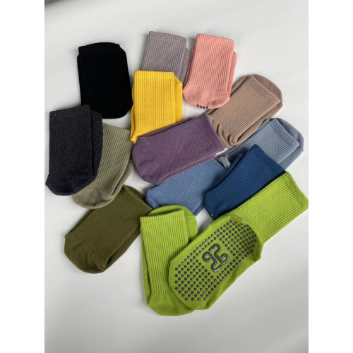 2023新品專業四季皆可室內地板防滑瑜珈襪短襪純色日常可穿純棉襪 2023新品專業四季皆可室內地板防滑瑜珈襪短襪純色日常可穿純棉襪