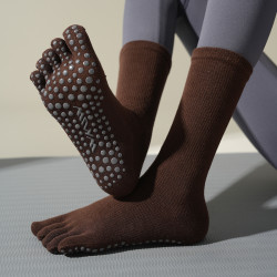 分碼瑜珈襪子專業防滑女普拉提專用襪五指襪運動舞蹈襪健身小腿襪