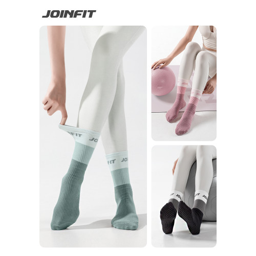 Joinfit瑜珈襪子防滑專業女秋冬普拉提壓力襪中筒室內運動襪健身 Joinfit瑜珈襪子防滑專業女秋冬普拉提壓力襪中筒室內運動襪健身