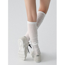 擧重的妖精瑜珈襪女新款純棉曡穿百搭小腿堆堆襪中筒普拉提健身襪