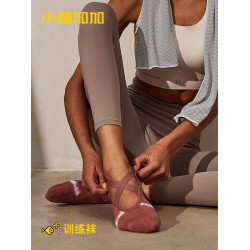 小魚加加瑜珈襪女五指襪防滑夏季專業普拉提初學者分趾綁帶舞蹈襪