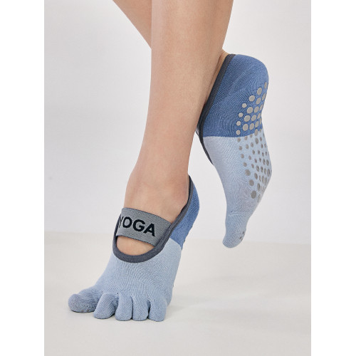 dcw防滑矽膠瑜珈襪普拉提專用運動五指襪跑步訓練透氣健身地板襪