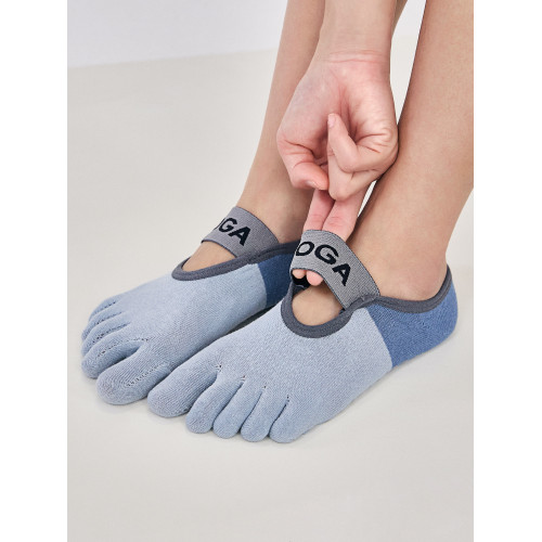 dcw防滑矽膠瑜珈襪普拉提專用運動五指襪跑步訓練透氣健身地板襪