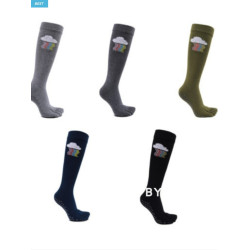 韓國雲朵閃電印花百搭中長款分指專業矽膠防滑小腿襪長筒瑜珈襪