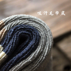 襪子男士短襪吸汗防臭純棉襪冬季毛巾襪加厚毛巾底低幫毛圈運動襪