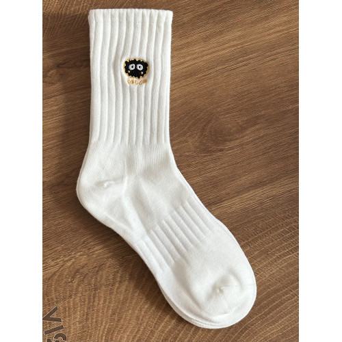 襪子男 春秋長襪純棉無骨刺綉中筒襪ins潮吸汗防臭白色運動長筒襪 襪子男 春秋長襪純棉無骨刺綉中筒襪ins潮吸汗防臭白色運動長筒襪