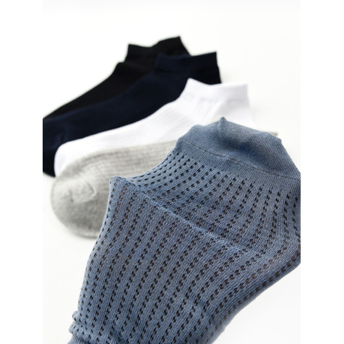 情侶款 男士女士棉質網眼短襪 短筒襪 薄款 吸汗透氣 襪子 春夏款