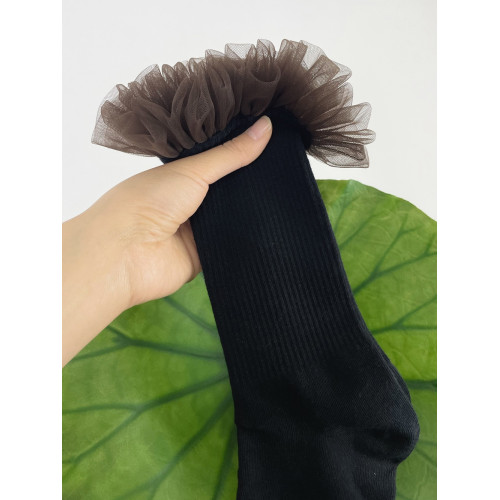 TEATREE 甜酷少女小腿襪網紗花邊中筒襪日系JK春夏個性短襪 TEATREE 甜酷少女小腿襪網紗花邊中筒襪日系JK春夏個性短襪