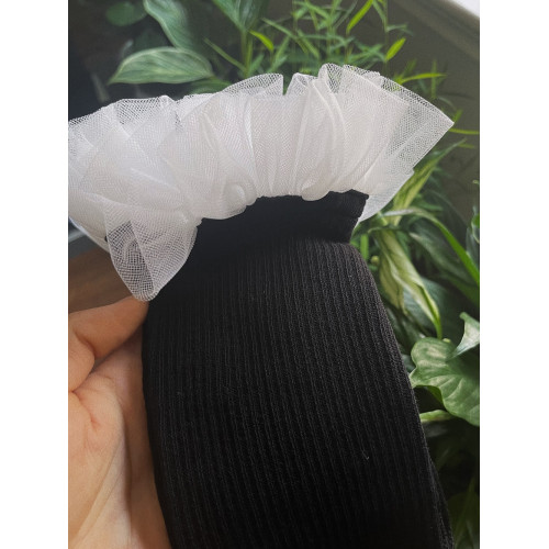 TEATREE 甜酷少女小腿襪網紗花邊中筒襪日系JK春夏個性短襪 TEATREE 甜酷少女小腿襪網紗花邊中筒襪日系JK春夏個性短襪