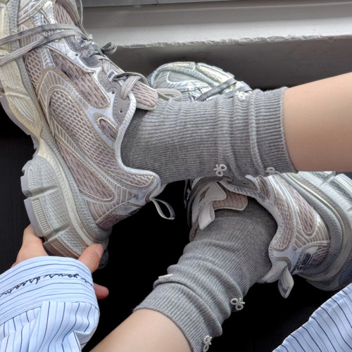 秋冬jk米白色中筒襪蝴蝶結條紋堆堆襪咖色短襪子菸灰色小腿襪女 秋冬jk米白色中筒襪蝴蝶結條紋堆堆襪咖色短襪子菸灰色小腿襪女