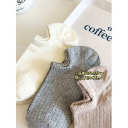 襪子女船襪夏季薄款透氣棉襪淺口防滑不掉跟白色純色夏天隱形短襪