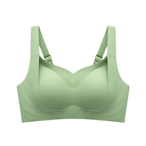 提拉無痕內衣女大胸顯小胸聚攏 無鋼圈大碼收副乳防下垂運動文胸 提拉無痕內衣女大胸顯小胸聚攏 無鋼圈大碼收副乳防下垂運動文胸