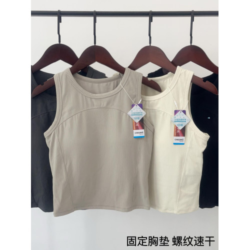 一體式固定輕薄透氣速乾bra工字背心運動文胸 無鋼圈健身瑜珈內衣