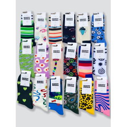 HappySocks旗艦新款爆款女襪中高筒襪純棉潮襪動物卡通百搭四季款