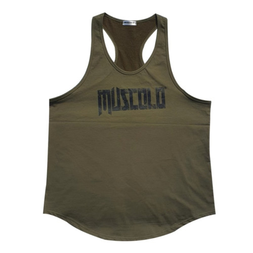 美式無袖工字背心吸汗顯肌肉鍛鍊運動寬鬆透氣擼鐵訓練健身上衣男