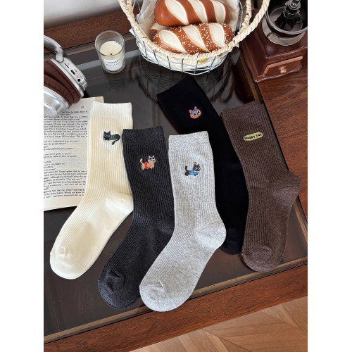 可愛小貓襪子女款秋2025新款純棉中筒襪韓系穿搭德訓鞋長筒堆堆襪 可愛小貓襪子女款秋2025新款純棉中筒襪韓系穿搭德訓鞋長筒堆堆襪