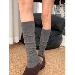 好舒服的小腿堆堆襪啊~竪條紋chao顯腿細腿長~襪子女慵懶秋冬日系