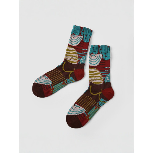 Renaissance襪子女薄款ins潮春秋款小衆設計感復古宮廷風中長筒襪 Renaissance襪子女薄款ins潮春秋款小衆設計感復古宮廷風中長筒襪