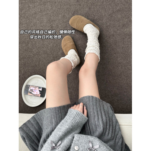 日系復古羊毛針織小腿襪子女韋雪同款秋冬季堆堆襪搭配靴子長筒襪