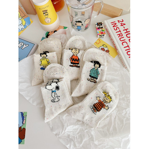 點子紗日系卡通動漫中筒襪甜美可愛襪子女ins百搭長襪韓版學院風 點子紗日系卡通動漫中筒襪甜美可愛襪子女ins百搭長襪韓版學院風