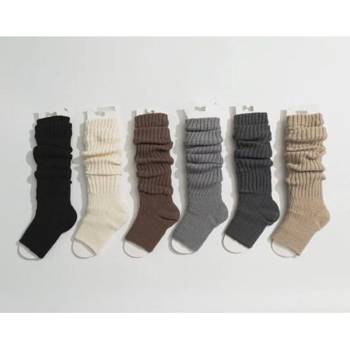 2雙秋冬加厚保暖純色潮搭襪套高筒堆堆襪女士粗針踩腳襪套 2雙秋冬加厚保暖純色潮搭襪套高筒堆堆襪女士粗針踩腳襪套