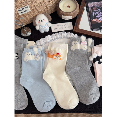 新款襪子女中筒襪春秋季棉襪趣味學生可愛卡通女生ins潮長筒長襪 新款襪子女中筒襪春秋季棉襪趣味學生可愛卡通女生ins潮長筒長襪