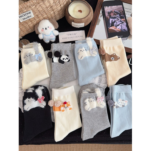 新款襪子女中筒襪春秋季棉襪趣味學生可愛卡通女生ins潮長筒長襪 新款襪子女中筒襪春秋季棉襪趣味學生可愛卡通女生ins潮長筒長襪