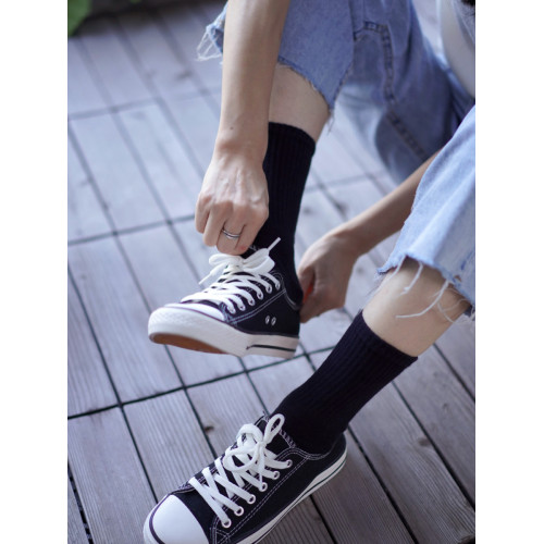 四季款內田3雙裝中長筒棉質五指襪子女ins潮分趾純色高幫學院風襪 四季款內田3雙裝中長筒棉質五指襪子女ins潮分趾純色高幫學院風襪