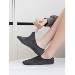 5雙白色襪子女船襪純色棉襪黑色夏季薄款淺口學生襪隱形不掉跟潮