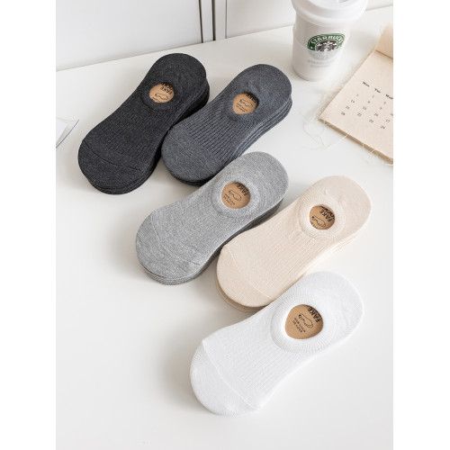 5雙白色襪子女船襪純色棉襪黑色夏季薄款淺口學生襪隱形不掉跟潮 5雙白色襪子女船襪純色棉襪黑色夏季薄款淺口學生襪隱形不掉跟潮
