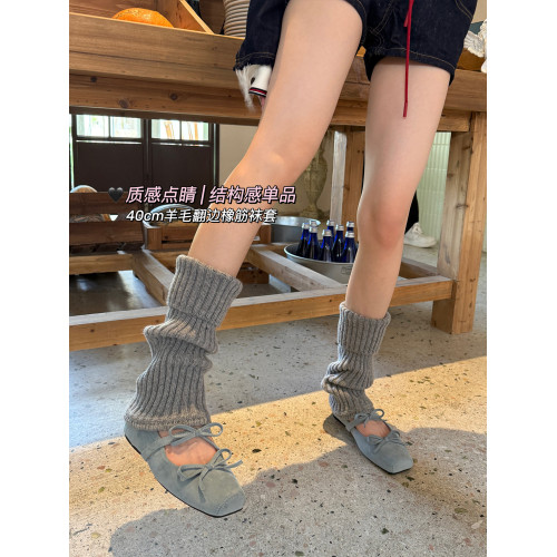 淡時光羊毛堆堆襪套女 秋冬加厚保暖顯瘦y2k小腿襪防滑白灰色腿套 淡時光羊毛堆堆襪套女 秋冬加厚保暖顯瘦y2k小腿襪防滑白灰色腿套
