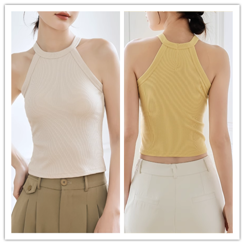 帶胸墊瑜珈服運動掛脖上衣女一體內衣外穿健身夏透氣露肩吊帶背心 帶胸墊瑜珈服運動掛脖上衣女一體內衣外穿健身夏透氣露肩吊帶背心