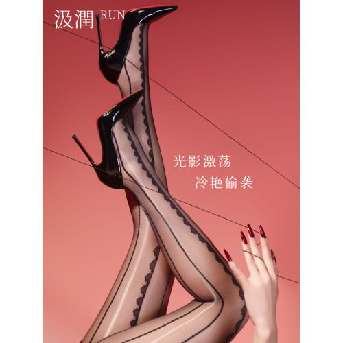 汲潤「線索」5D油亮立體提花T襠連褲絲襪覔萊綾柔性感美腿絲襪女 汲潤「線索」5D油亮立體提花T襠連褲絲襪覔萊綾柔性感美腿絲襪女
