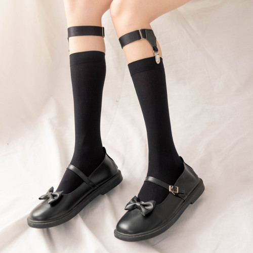 白色jk製服襪子女中筒襪腿環春薄長襪薄款天鵞絨日系百搭吊帶襪夾 白色jk製服襪子女中筒襪腿環春薄長襪薄款天鵞絨日系百搭吊帶襪夾