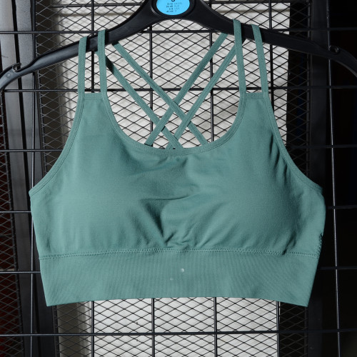 春夏薄款~大碼肩帶交叉美背內衣速乾柔軟瑜珈日常健身文胸bra 春夏薄款~大碼肩帶交叉美背內衣速乾柔軟瑜珈日常健身文胸bra