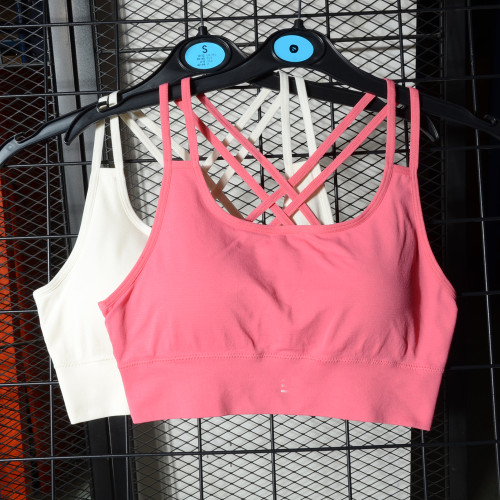 春夏薄款~大碼肩帶交叉美背內衣速乾柔軟瑜珈日常健身文胸bra 春夏薄款~大碼肩帶交叉美背內衣速乾柔軟瑜珈日常健身文胸bra