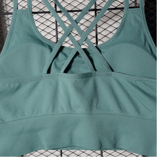 春夏薄款~大碼肩帶交叉美背內衣速乾柔軟瑜珈日常健身文胸bra 春夏薄款~大碼肩帶交叉美背內衣速乾柔軟瑜珈日常健身文胸bra