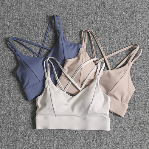 高強度美背運動內衣防震防下垂跑步聚攏背心式文胸瑜珈健身背心女 高強度美背運動內衣防震防下垂跑步聚攏背心式文胸瑜珈健身背心女