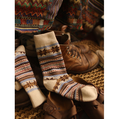 美式復古粗線哢嘰男工裝中筒棉襪 加厚日系粗針民族風保暖長襪子 美式復古粗線哢嘰男工裝中筒棉襪 加厚日系粗針民族風保暖長襪子