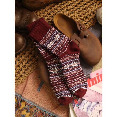 美式復古粗線哢嘰男工裝中筒棉襪 加厚日系粗針民族風保暖長襪子 美式復古粗線哢嘰男工裝中筒棉襪 加厚日系粗針民族風保暖長襪子