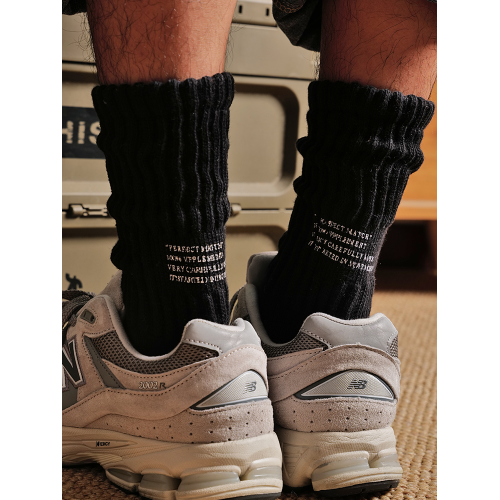 【毛巾底 吸汗防臭】日系潮流襪子男綠色中筒襪運動堆堆男款長襪 【毛巾底 吸汗防臭】日系潮流襪子男綠色中筒襪運動堆堆男款長襪