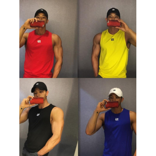夏季顯肌肉男款健身運動速乾透氣無袖背心吸汗無袖跑步籃球T恤男