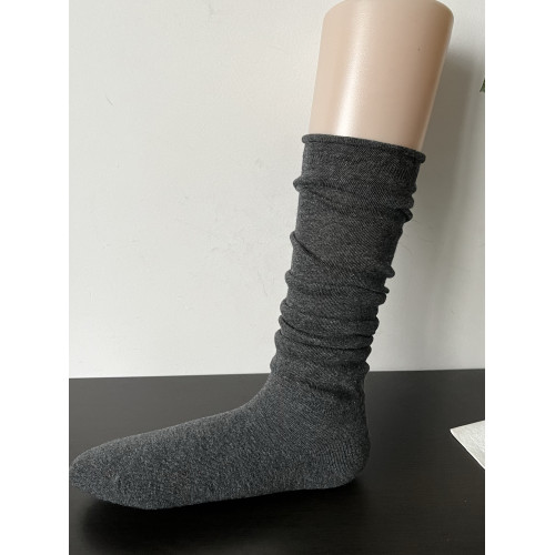 灰色卷邊小腿襪春夏季薄款純棉無骨黑白色堆堆襪子女中筒襪ins潮 灰色卷邊小腿襪春夏季薄款純棉無骨黑白色堆堆襪子女中筒襪ins潮