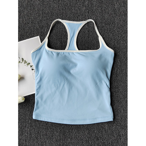 運動工字背心女一體杯速乾跑步健身上衣收副乳瑜珈服透氣速乾內衣